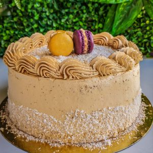 Tarta de dulce de leche y coco